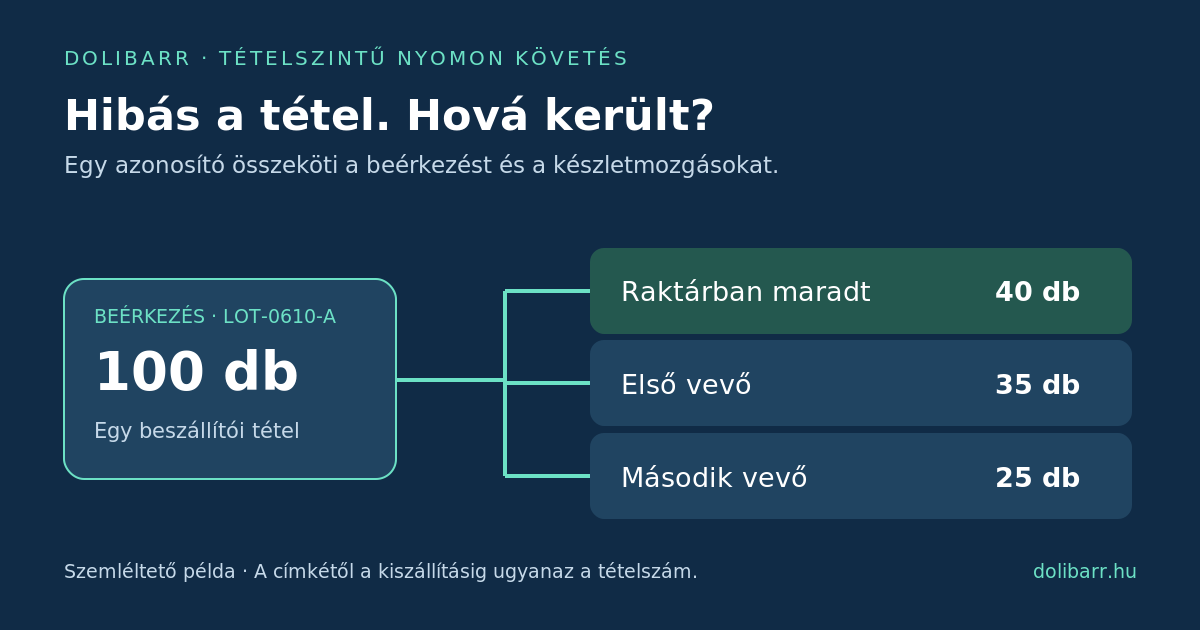 Hibás a beszállítói tétel. Megtaláljuk, hová került? illusztrációja