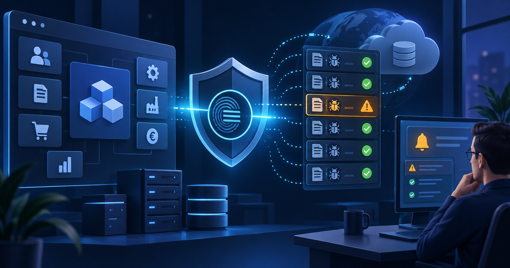 A riasztó, amely a verziószámot figyeli: megérkezett a DoliSecure a Dolibarrhoz illusztrációja