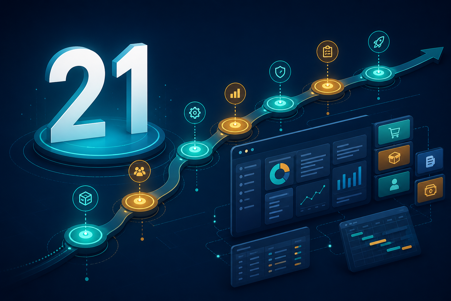 Dolibarr 21.0: a 2025-ös főkiadás fókuszai illusztrációja